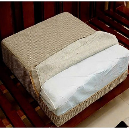 ChunKy White : Ghế Sofa Đôi Gỗ Sồi Kèm Nệm